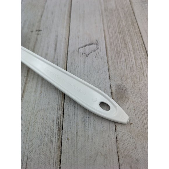 Hutzler Spatula Nylon Slotted Reinforced Turner Flipper No 717 White LOPOL - Picture 5 of 7
